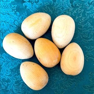 Set of vintage Wooden Eggs